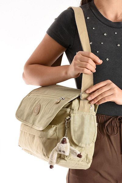 571 Collections Çanta Crossbody Ultra-Light Multi-Pocket Shoulder Bag Cream (Model: 571-6N)