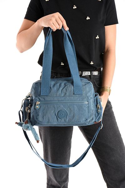571 Collections Çanta Geantă de umăr ultra ușoară, impermeabilă, cu mai multe buzunare, albastră (model: 571-5M)