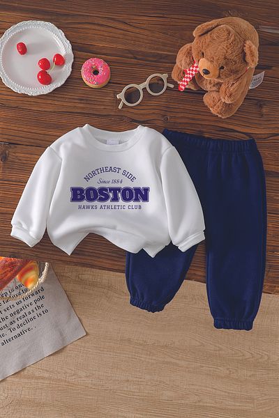 ADABEBEK Boston Sport Printed Premium 2-Piece Baby Set - 22940