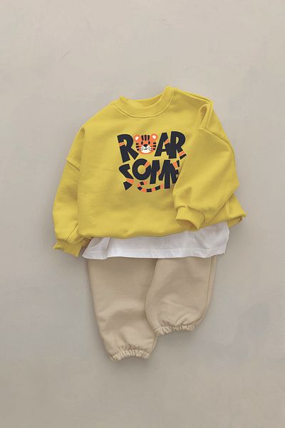 ADABEBEK New Season Roar Tiger Printed 2-Piece Baby Set 23332