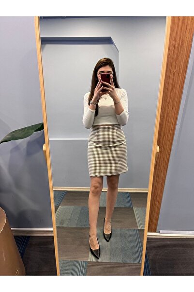 OUZ Fashion Dar Kalıp-Ürün 36 Bedendir-Bel: 36cm'dir. Kadın Astarlı Kışlık Yü...