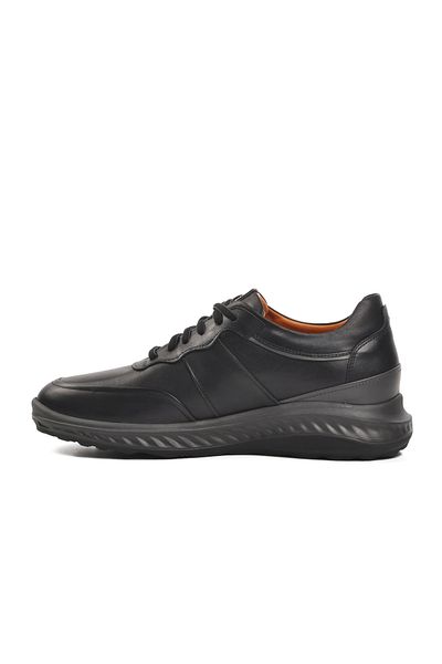 Dr.Flexer Ανδρικά παπούτσια casual Ayakmod Μαύρα από γνήσιο δέρμα
