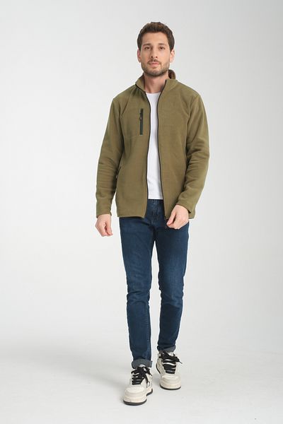 KAPHONE Unisex Fleece Full Zipper 3 Pocket Fleece Jacket
