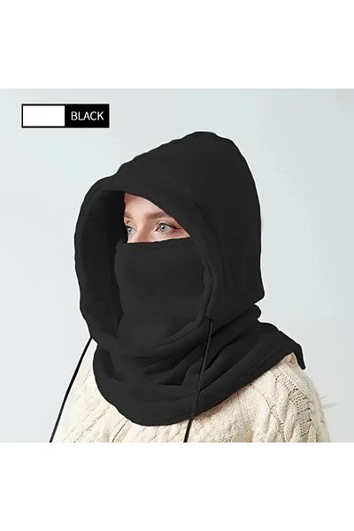 GlassySKY Маска за лице с дантела, ветроустойчива поларена шапка, зимна ски, сняг, на открито