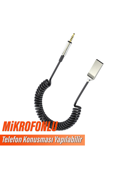 EXENAR AUX - USB Bluetooth Yapma USB AUX Bluetooth Dönüştürcü Yapma Kiti Araç...