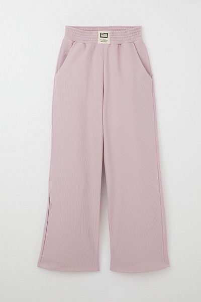 Breeze 8-14 Years Old Girl's Trousers - Crest Detailed, Pocketed, Light Lilac