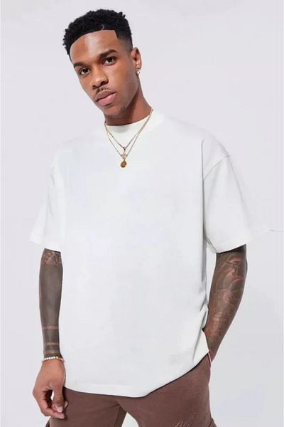 JANES Μπλουζάκι Unisex Oversize Crew Neck - Λευκό