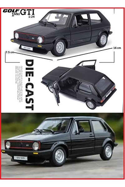 OYUNCAKSAHİLİ Volkswagen Golf MK1 Gti Klasik 1:24 Ölçek Diecast Metal Araba Kapılar Açılır Koleksiyon Model