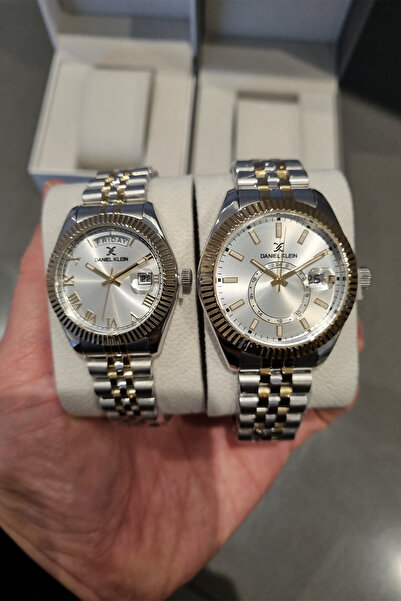 Daniel Klein Yellow Steel Bracelet - Dear Wrist Watch Set of 2