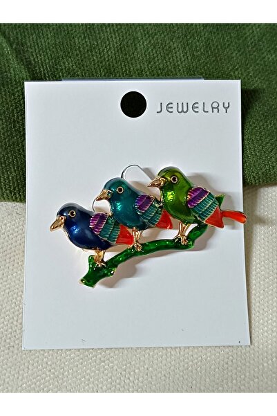 mos&more Dalda 3 Kuş  Broş