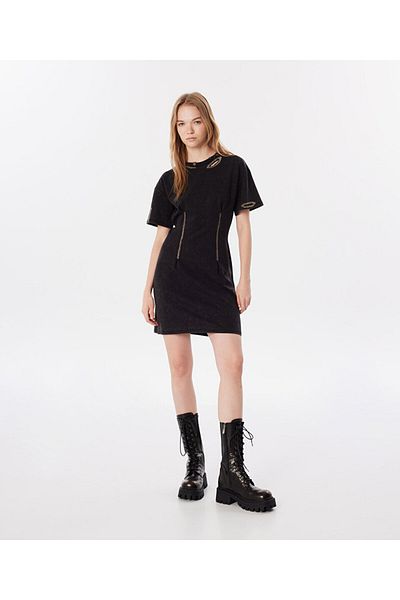 Twist Rochie elegantă cu accesorii metalice