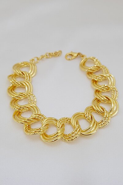 NKIE JEWELS Altın Renk Çelik Kolye – 22 Ayar Kaplama Samanyolu – Kaplama Görü...