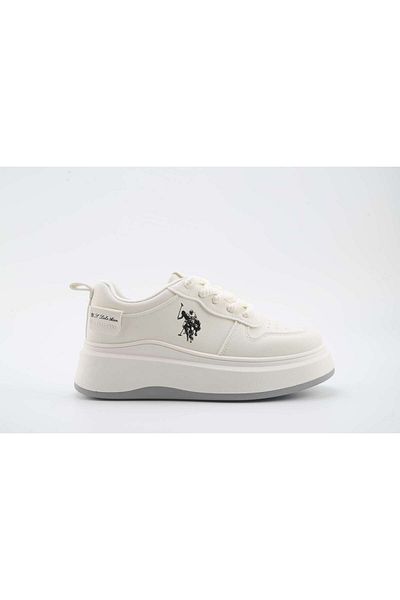 U.S. Polo Assn. حذاء تشابي للنساء من يو إس بولو أسن باللون الأبيض