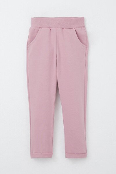 Breeze Σετ αθλητικής φόρμας για κορίτσια 1,5-5 ετών - Κέντημα με λουλούδια, ανοιχτό γκρι μελανζέ