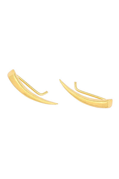 Nusret Takı 925 Ayar Gümüş Diş Earcuff Küpe