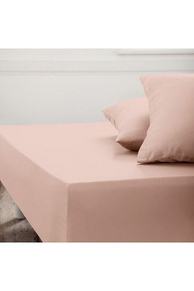 makiteks طقم ملاءات مطاطية فردية من Maki Home مصنوع من القطن بنسبة 100% باللون البيج مقاس 90x190 50x70