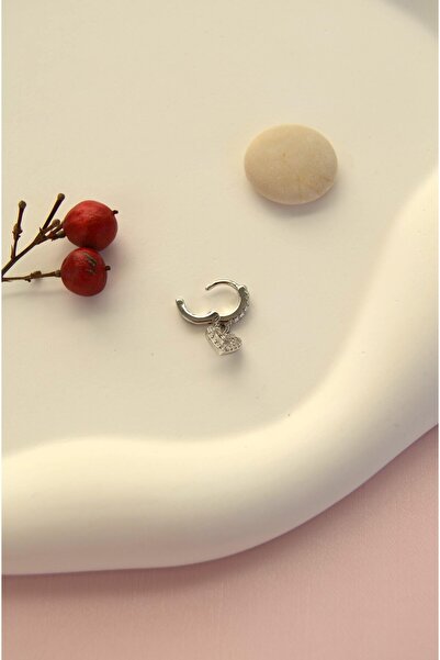 Sacce Scarves&Accessories 6 mm Kalpli Halka Piercing Forward Helix Tragus Kıkırdak Helix Kalp Piercing