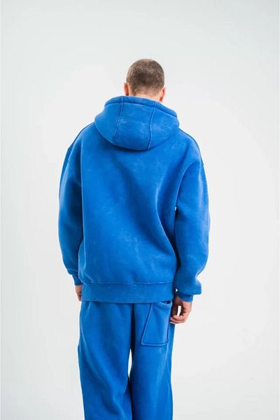 modaserdem Hanorac oversize cu glugă albastru unisex