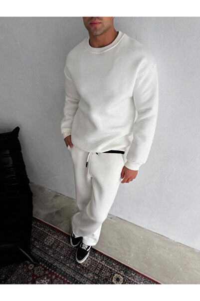 Kokosh moda Σετ φόρμας Winter Crew Neck Basic - Λευκό