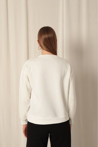 FAMİLY Three Yarn Vintage Printed Women's Sweat