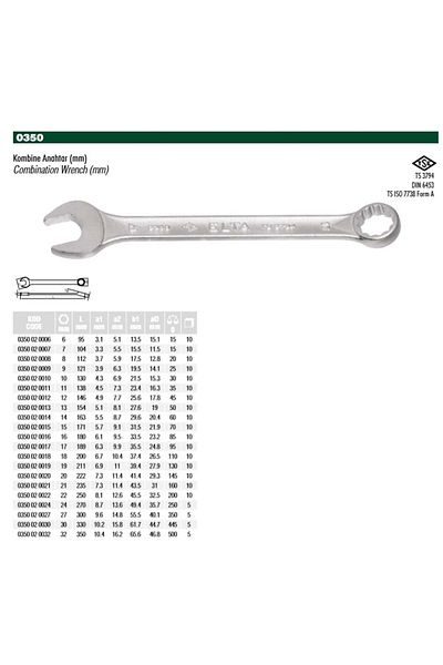 Elta 16 Unit Combination Key 0350 02 0016