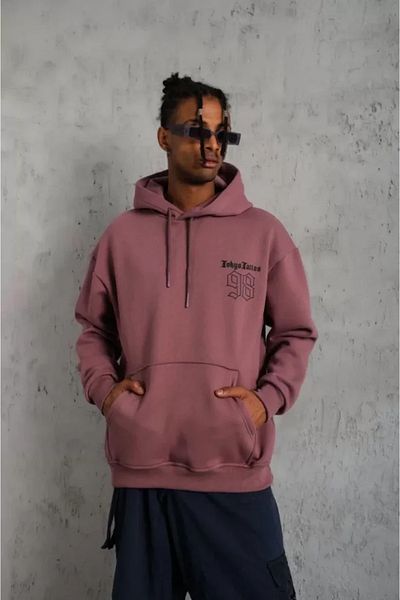 modaserdem 98 Ανδρικό φούτερ με στάμπα - Dusty Rose Hoodie