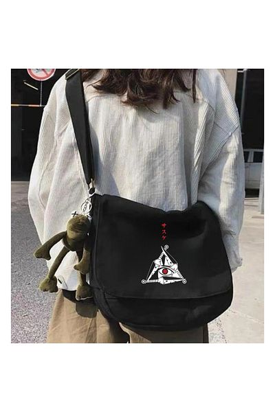 Touz Moda Anime Naruto Black Messenger Bag