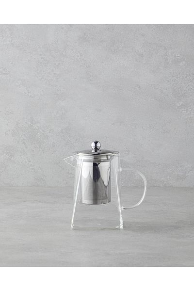 English Home Transparent Artois Borosilicate Glass Teapot with Strainer - 750 ml