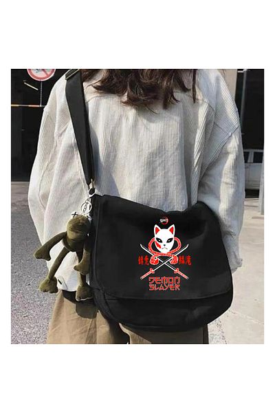 Touz Moda Demon Slayer Black Messenger Bag