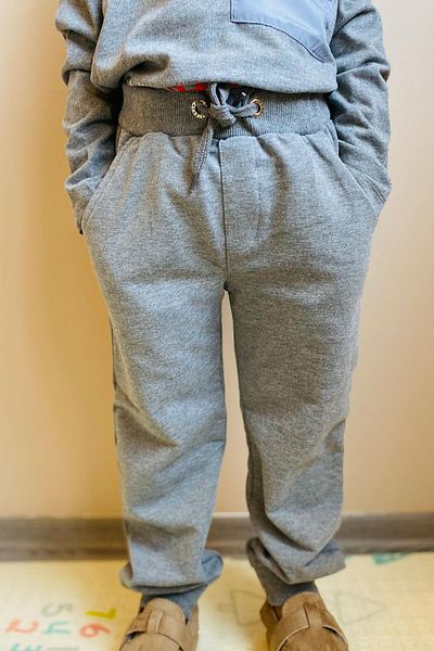 Breeze Boy's Sweatpants 3-8 Years - Pocketed, Light Gray Melange