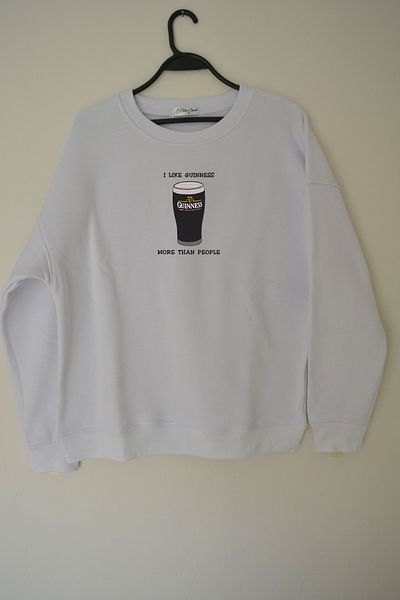 EldenStitch Φούτερ Guinn Embroidered Unisex Oversize