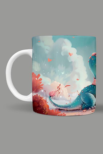 Fizello Cute Dinosaurs - Cute Dinosaur Themed Mug