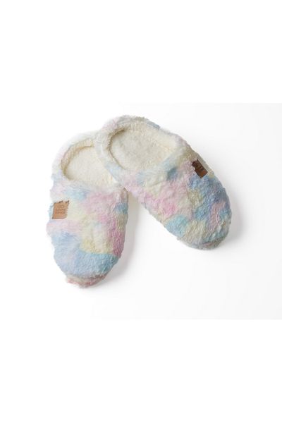 KAPVOE Παντόφλες Polar Unicorn Rainbow Printed για παιδιά - Αντιολισθητική σόλα και βελούδινη εσωτερική λεπτομέρεια