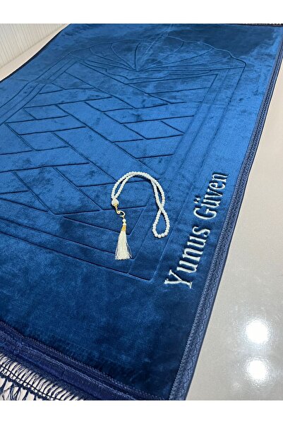 AGH Değerli Hediyeler Lüks Peluş Seccade Kişiye Özel İSİM İşlemeli Kaliteli D...