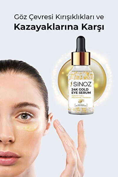 SİNOZ 24k Altın Göz Çevresi Bakım Serumu 10 ml