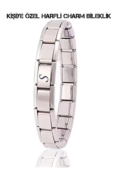 nokt Kişiye Özel Harf İtalyan Charm Bileklik (TÜM HARFLER)