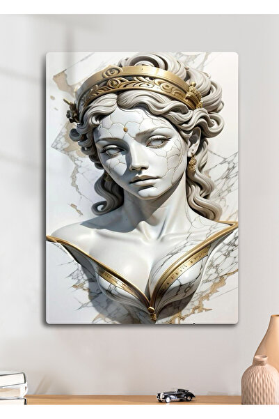 DekorHane Regina Mitologică Artistică - Pictură de perete cu imprimare metalică