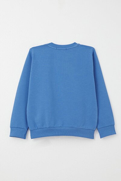 Breeze 1-4 Years Old Boys' Tracksuit Set - Skateboarder, Cute Teddy Bear Printed, Sax Blue