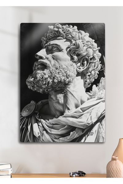 DekorHane Statuia greacă a zeului mitologic - Pictură de perete cu imprimare ...