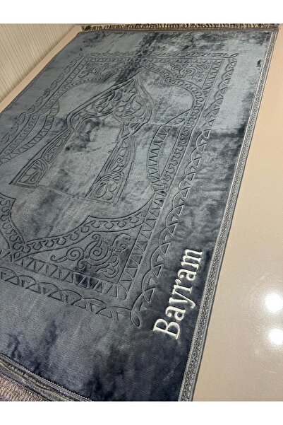 AGH Değerli Hediyeler Lüks Peluş Seccade Kişiye Özel İSİM İşlemeli Kaliteli D...