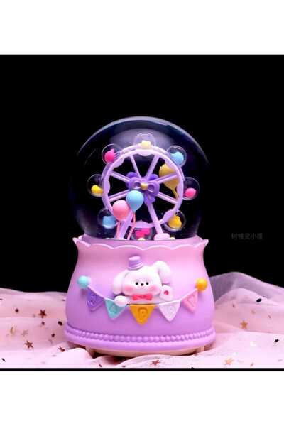 mr shopping MR Işıklı Müzikli Püskürtmeli Büyük Boy Kar Küresi Özel Tasarım H...