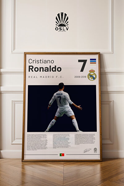 Osliva Shop Cristiano Ronaldo Poster, Futbolcu Posteri, Çerçevesiz Poster, Du...