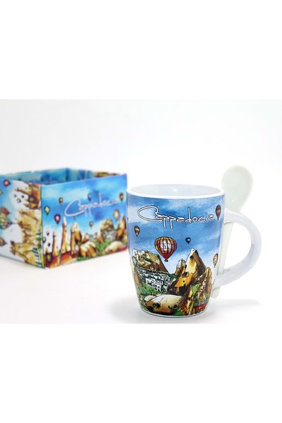 EXENET Cappadocia Mug Cup Fairy Chimneys – Special Design Ceramic Local Gift ...