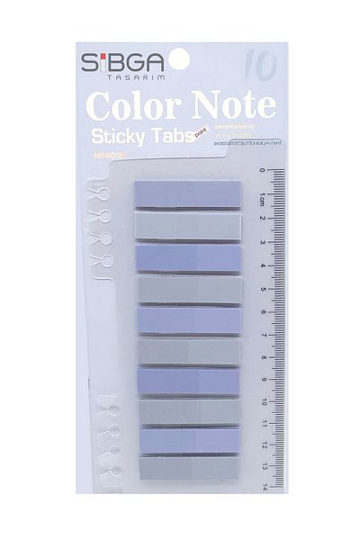 sibga tasarım Transparent Colored Post-It 200 Sheets Book Marker Bookmark Sticker