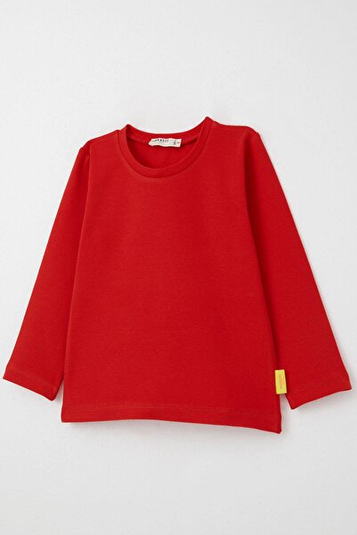 Breeze Red Long Sleeve T-Shirt for Baby Girl 9-3 Years