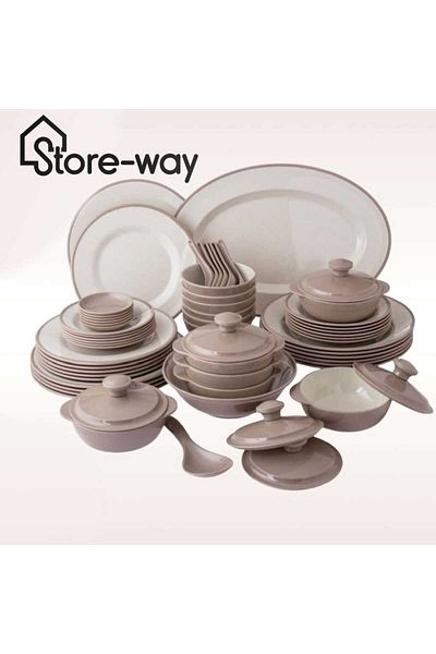 Storeway 57 Pcs Melamine Dinner Set
