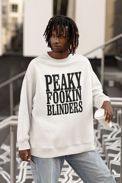 SEVBANO Peaky Fookin Blinders Written Unisex Oversize Series Sweatshirt