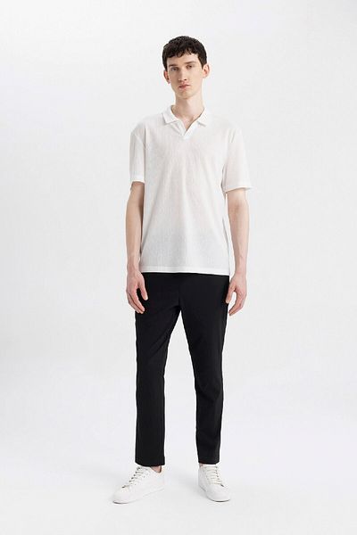DeFacto Modernes, schlichtes, kurzärmliges Basic-Poloshirt W9274az24sm