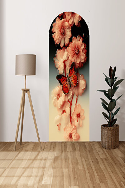 InkSyncStudios Kendiliğinden Yapışkanlı Kalın Kanvas Dokulu Dekoratif Bohem A...