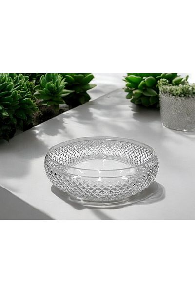 Paşabahçe Handcrafted Crystal Cutting Bowl 22cm